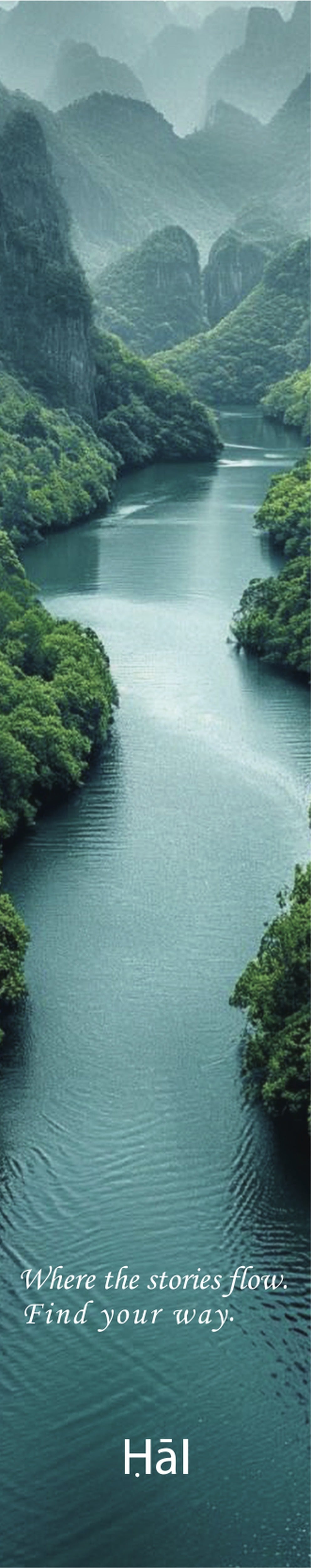 River bookmark by Ḥāl, logo side